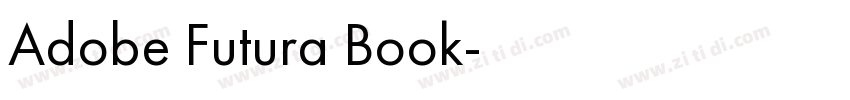 Adobe Futura Book字体转换